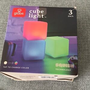 Globe Cube Light 3-Pack - Pink, Blue, Green